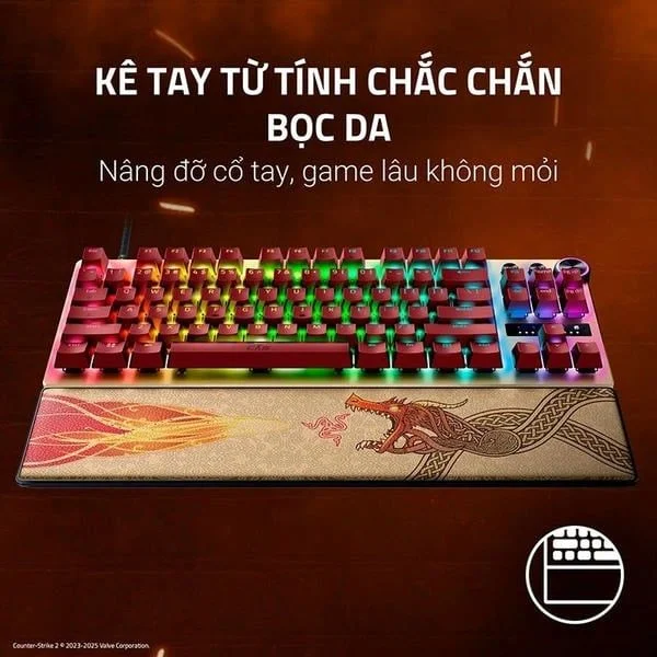 Bàn phím cơ Razer Huntsman V3 Pro Tenkeyless - Counter-Strike 2 Edition